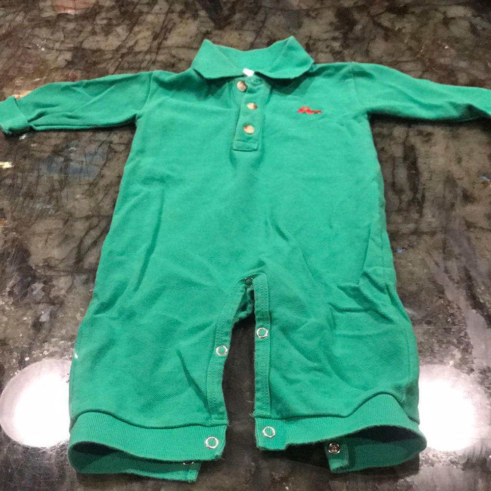 Glorimont One Piece Polo Playsuit with Truck 9M