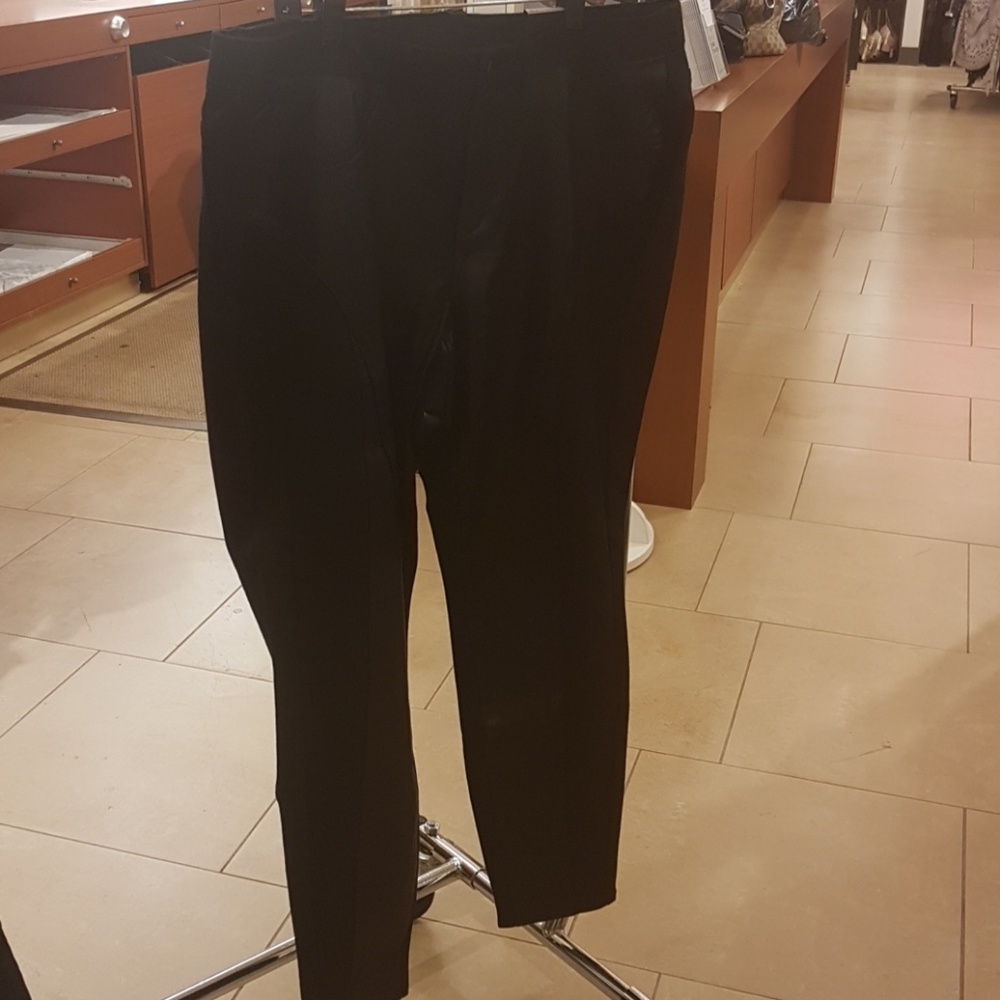 Lane Bryant Faux Leather Front Skinny Pants