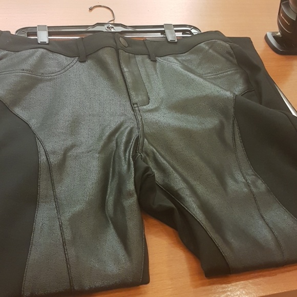 Lane Bryant Faux Leather Front Skinny Pants - Picture 2 of 2