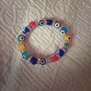 Studded and beaded "eye" Bracelet