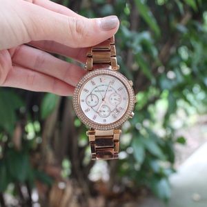 Michael Kors Women's Chronograph Watch Rose-Gold