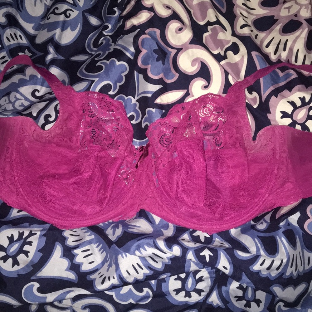 dark pink bra