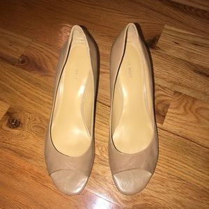 Tan Nine West wedges, size 11