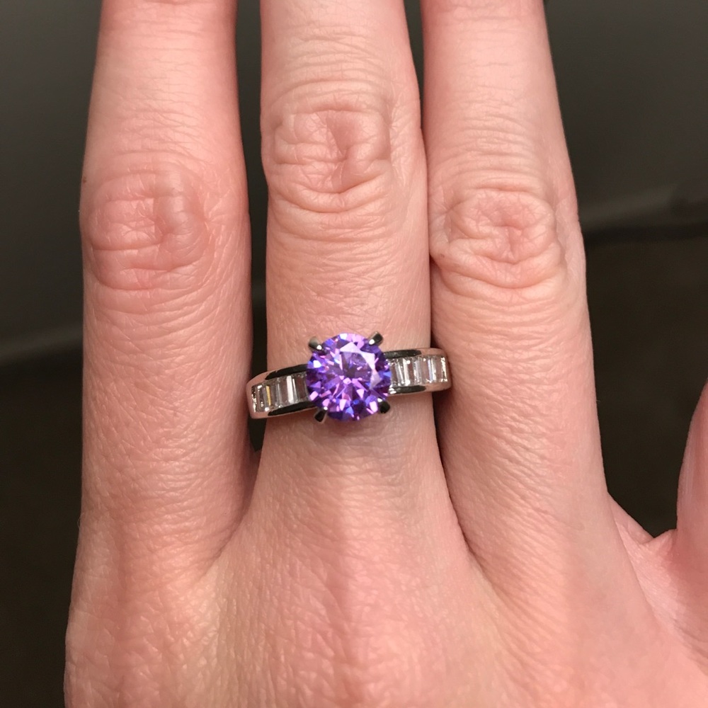 Purple and silver ring! Brand new!
