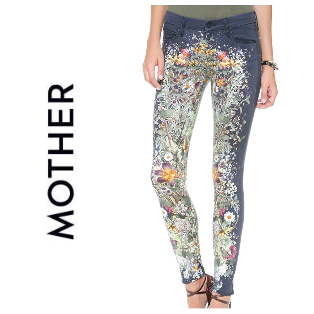 Mother Skinny Jeans- Size 26- “Wild Flower”
