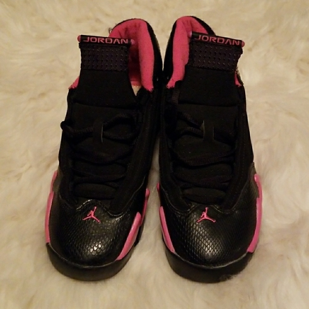 Black and pink Air Jordan XIV