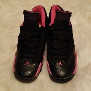 Black and pink Air Jordan XIV