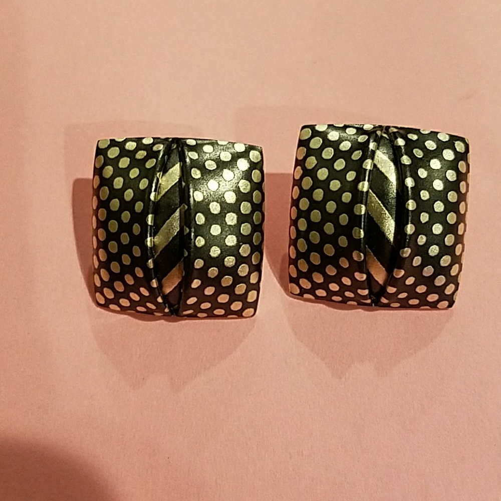 Handmade silver stud earrings