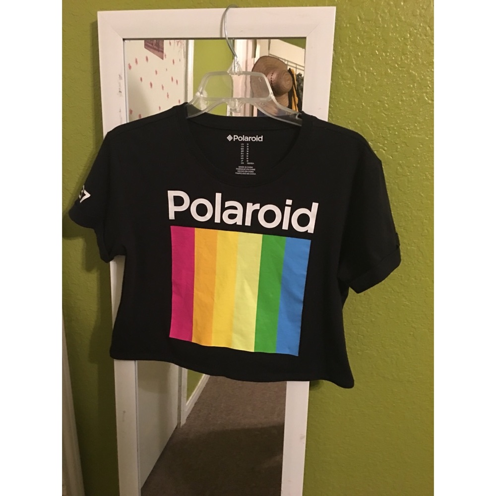 Crop top with Polaroid logo