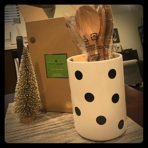 🎁🌲♠️Kate Spade All In Good Taste Utensil Holder!