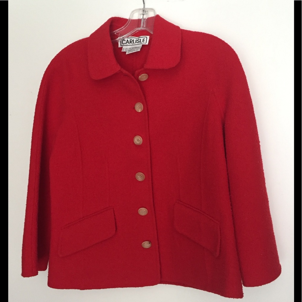 Women’s Carlisle Red Jacket Sz 10
