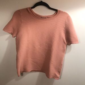 Ann Taylor neutral pink blouse