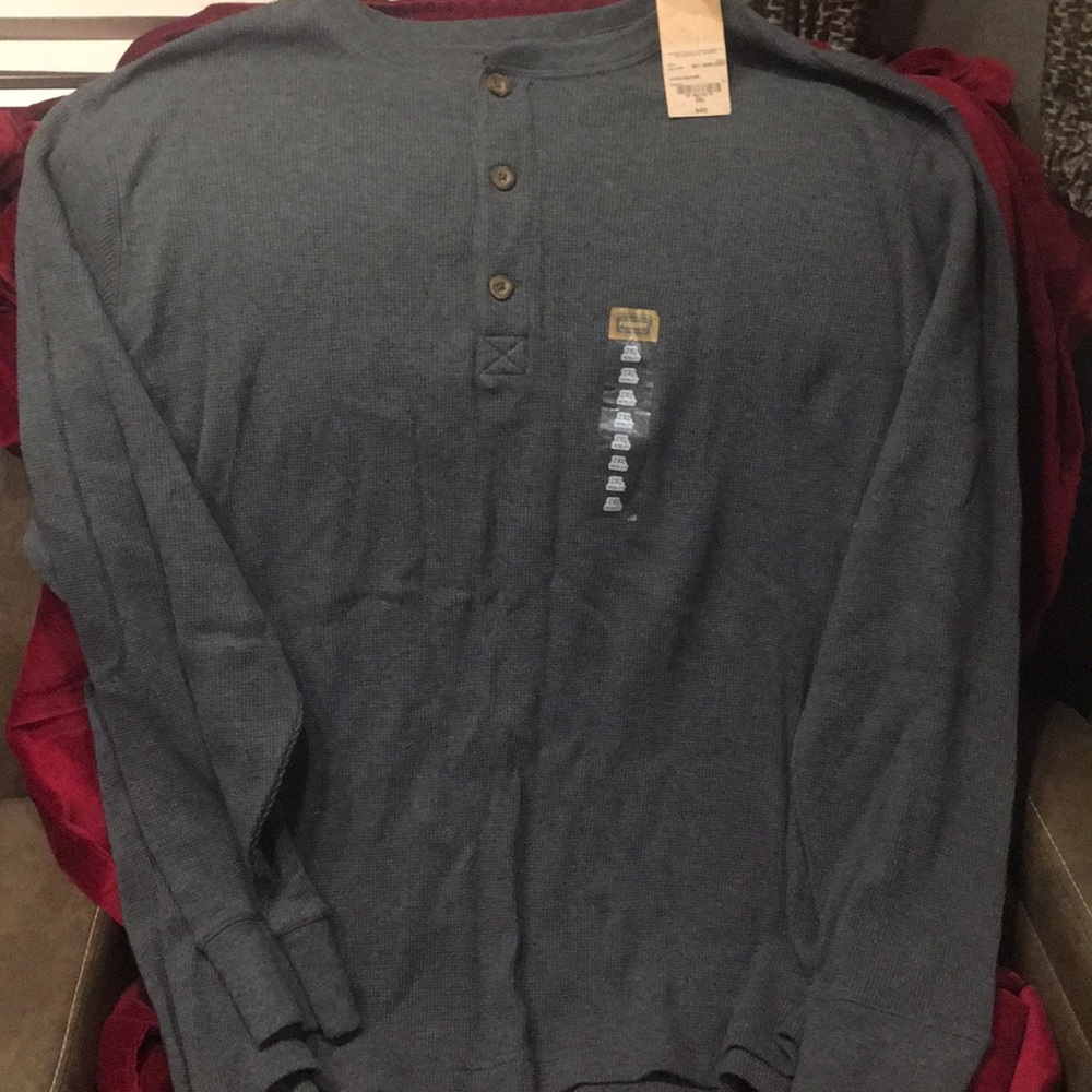 Men's charcoal casual dress shirt