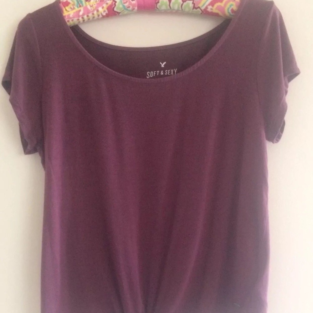 American Eagle Soft & Sexy Tie Tee