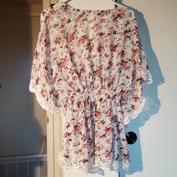 Floral Forever 21 Flowy Blouse - Picture 2 of 3