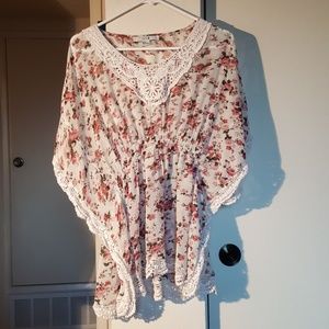 Floral Forever 21 Flowy Blouse