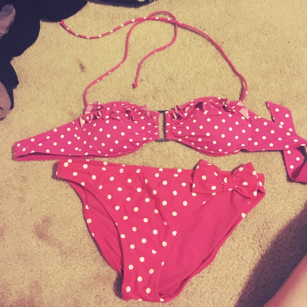 Hollister Polka Dot Swimsuit Set