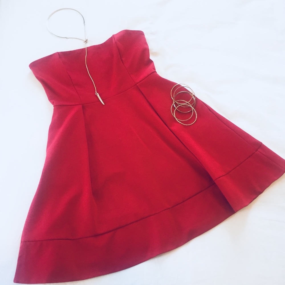 NWT! Mini Bandeau Dress WITH POCKETS