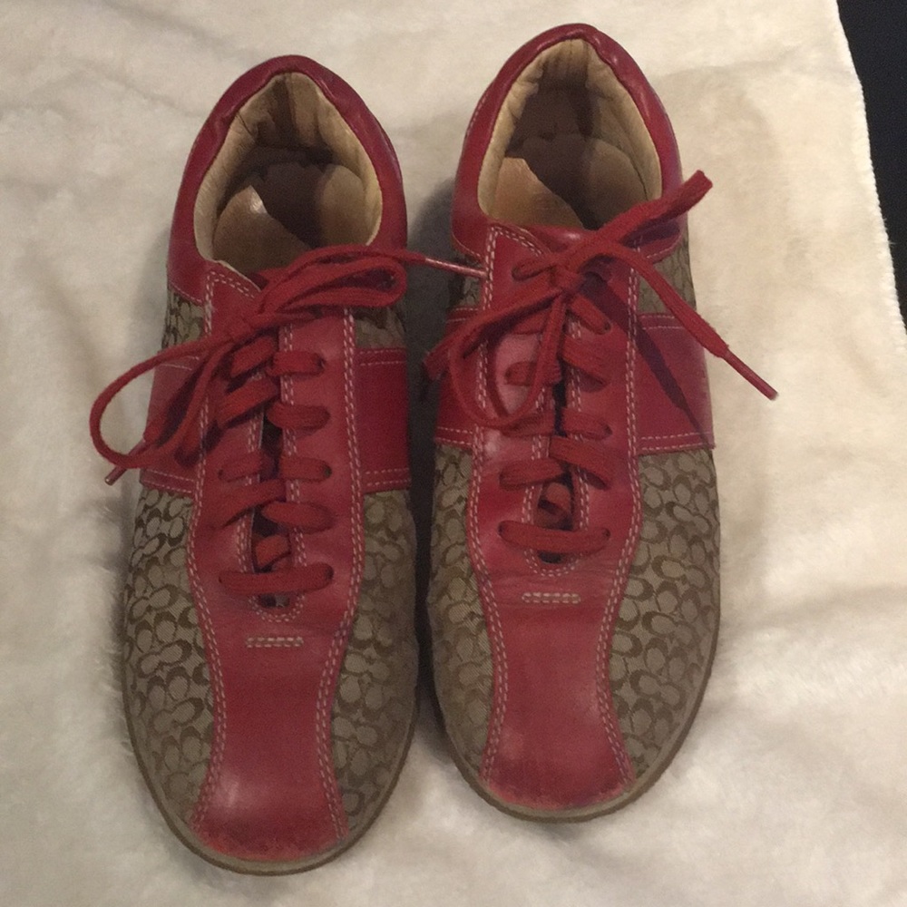 Coach tennis shoes size 9 USA women