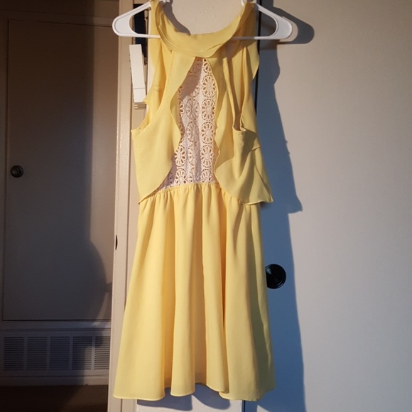 Ruffly Yellow Dress - Picture 2 of 3