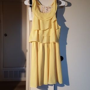 Ruffly Yellow Dress