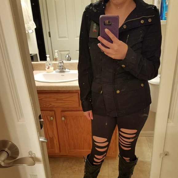 Black utility jacket - Picture 2 of 6