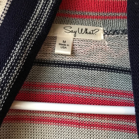 Say what? brand multi-print sweater - Picture 4 of 5