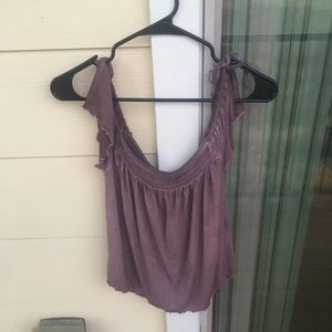 An off the shoulder mauve top!!🌺