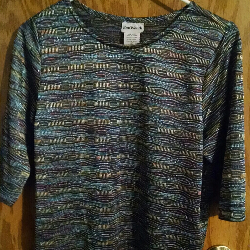 Womens Small Petite Multi Top