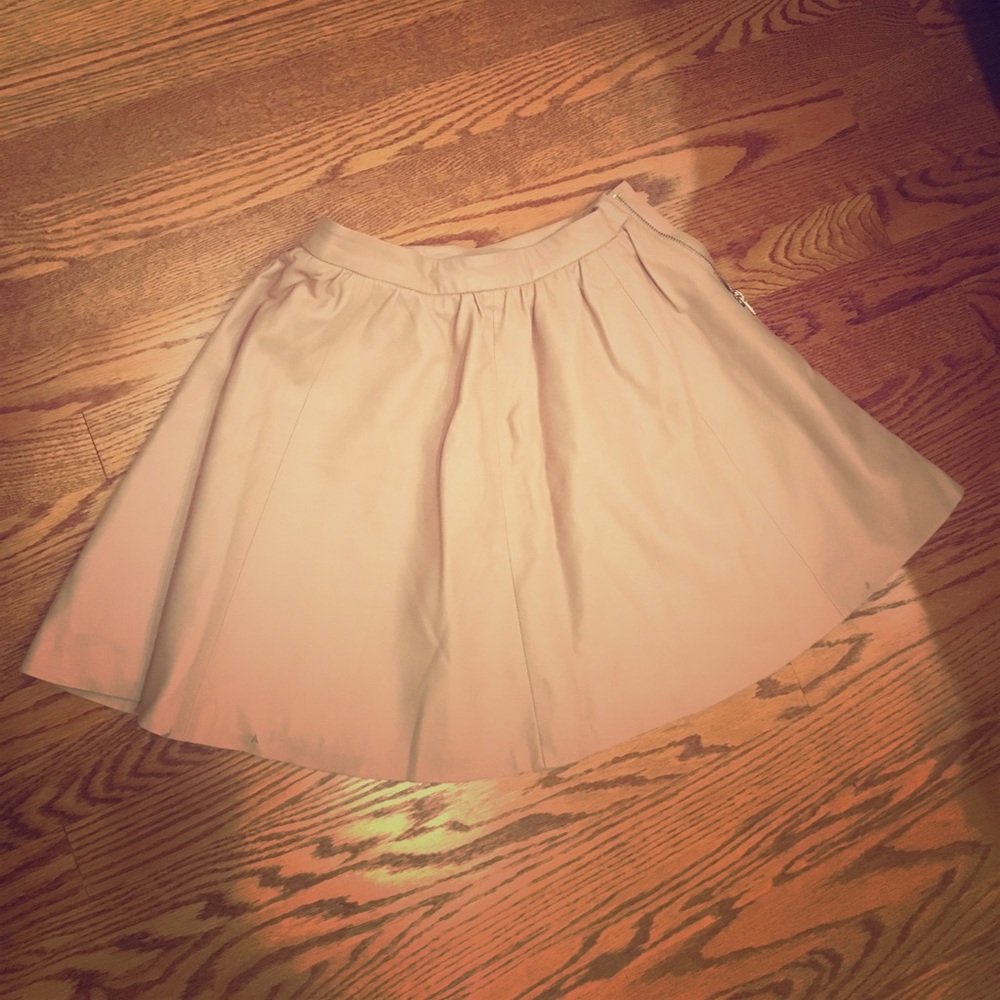 H&M faux leather pink mini skirt