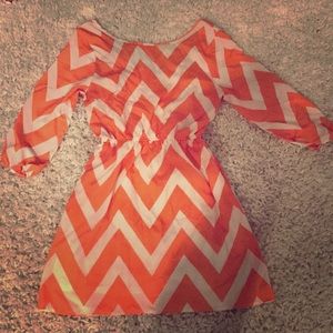Charlotte Russe orange striped dress