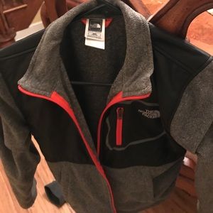 Thin north face zippered fleece.