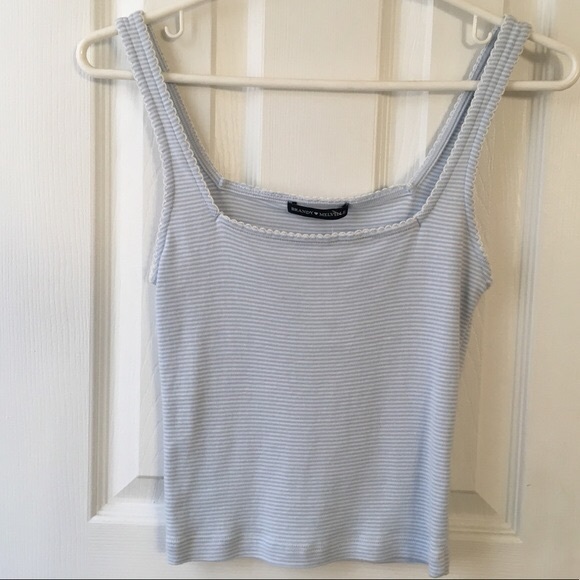 Brandy Melville Tops - ISO Brandy Melville blue + white stripe Hannah top