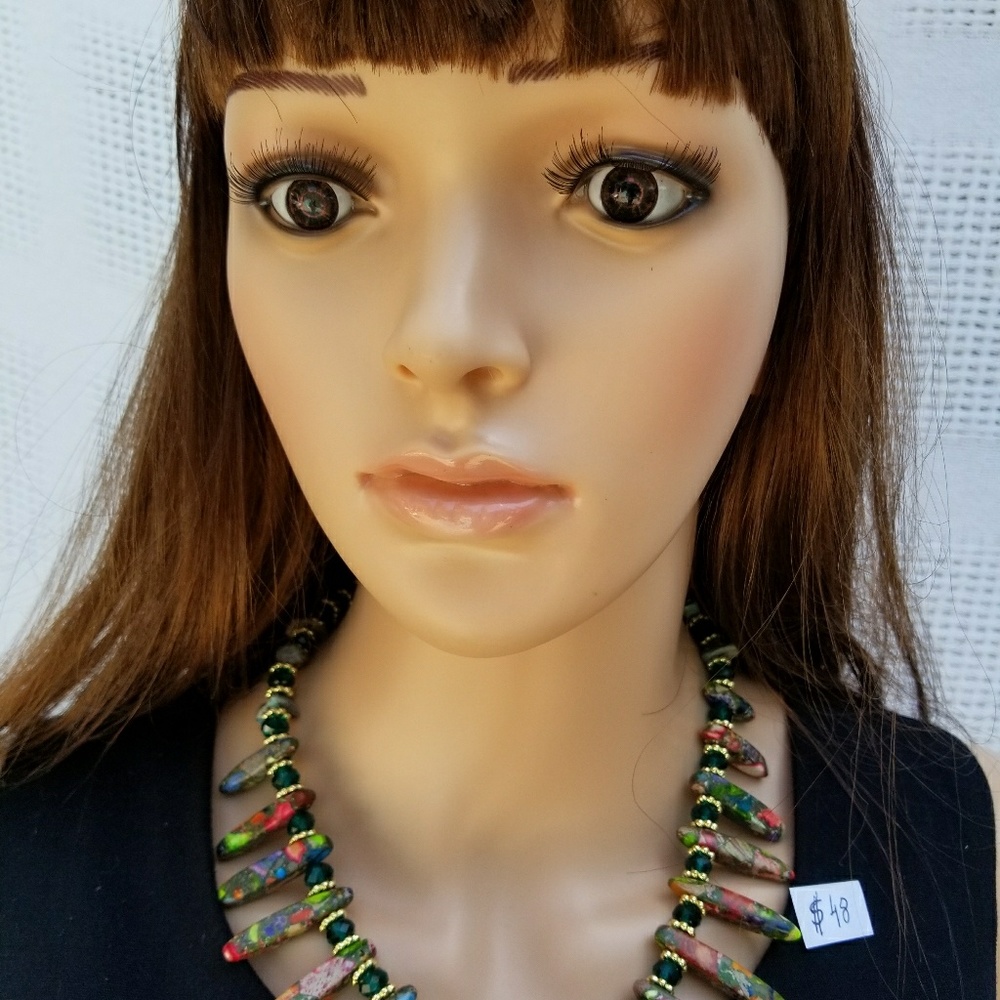 Beautiful crafted necklace set.