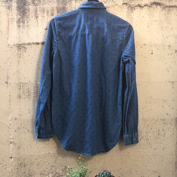 Polka Dot Jean Shirt - Picture 2 of 2