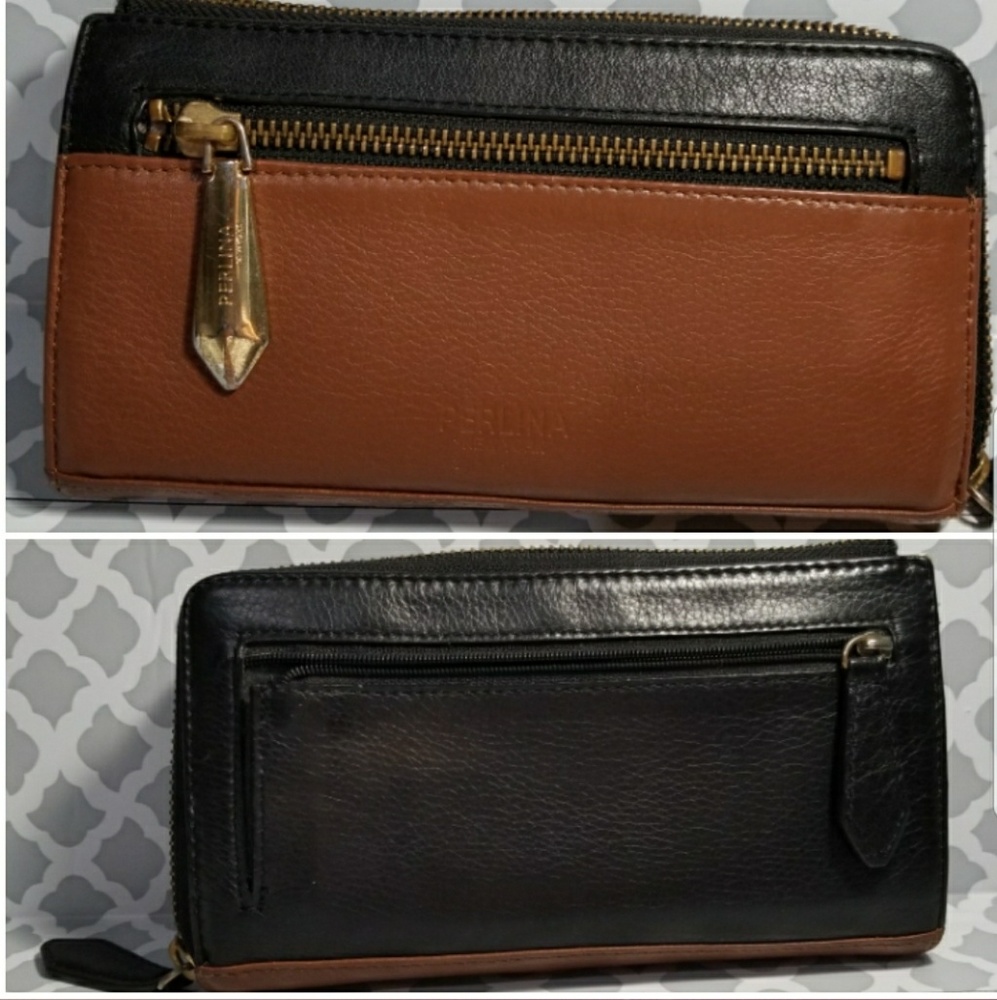 Perlina Brown & Black and Gold inner part Zip Wall