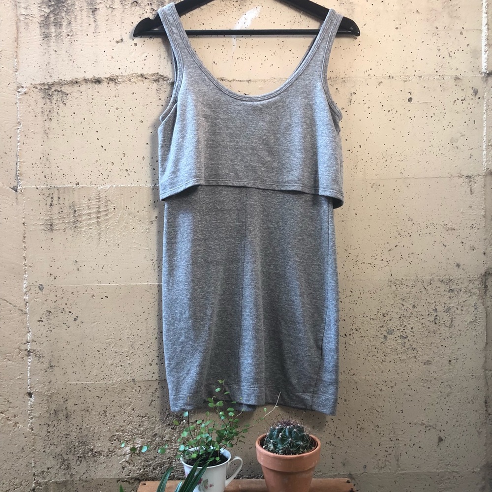 Grey Jersey Mini Dress