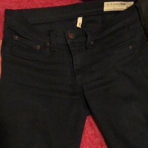 Rag & bone blue skinny leggings