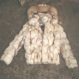 Fox fur coat