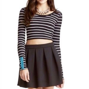Aeropostale Skirts - NWOT Bethany Mota Black Pleated A-line Skirt Aeropostale Skirts - NWOT Bethany Mota Black Pleated A-line Skirt