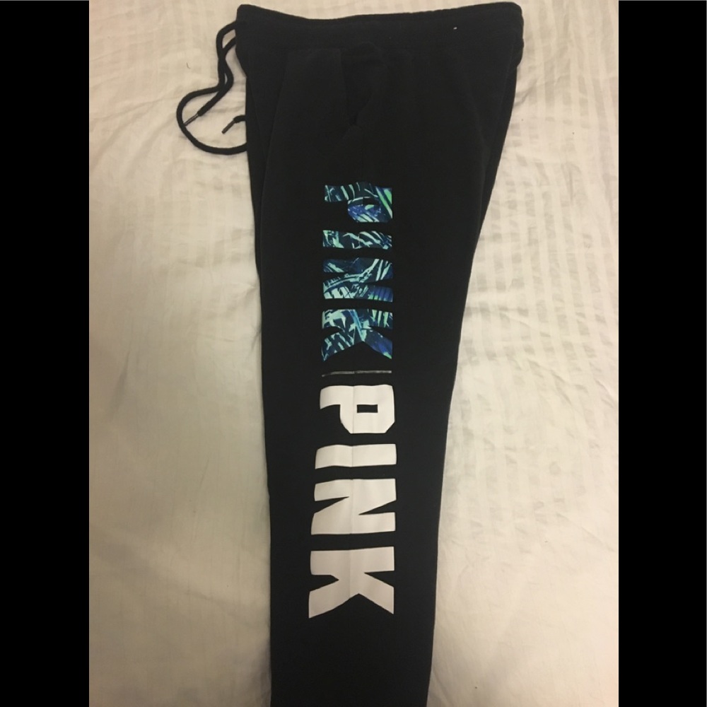 Victoria's Secret PINK fern print joggers