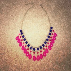 Blue/Pink/Red Necklace