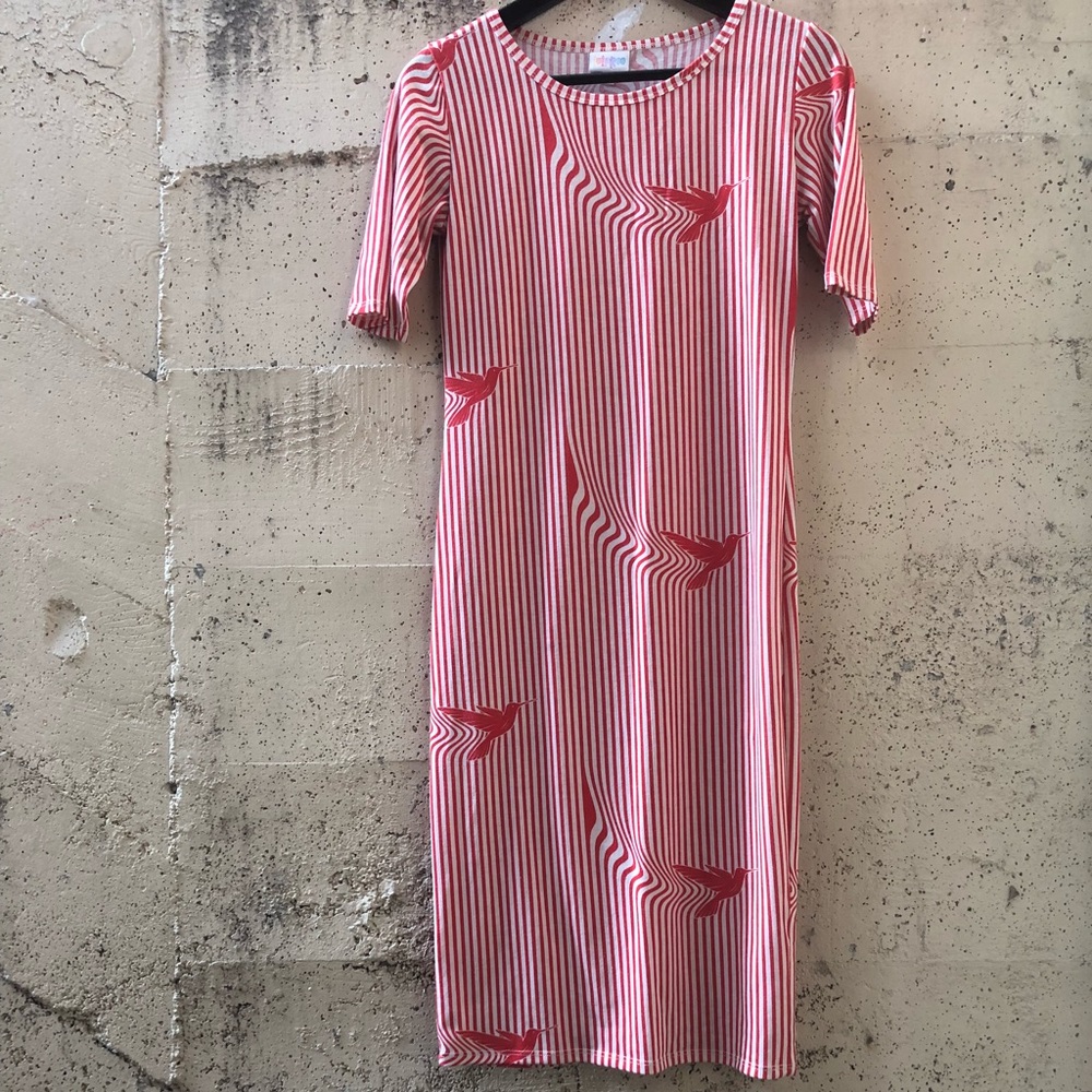 Stretch Striped Birdie Dress