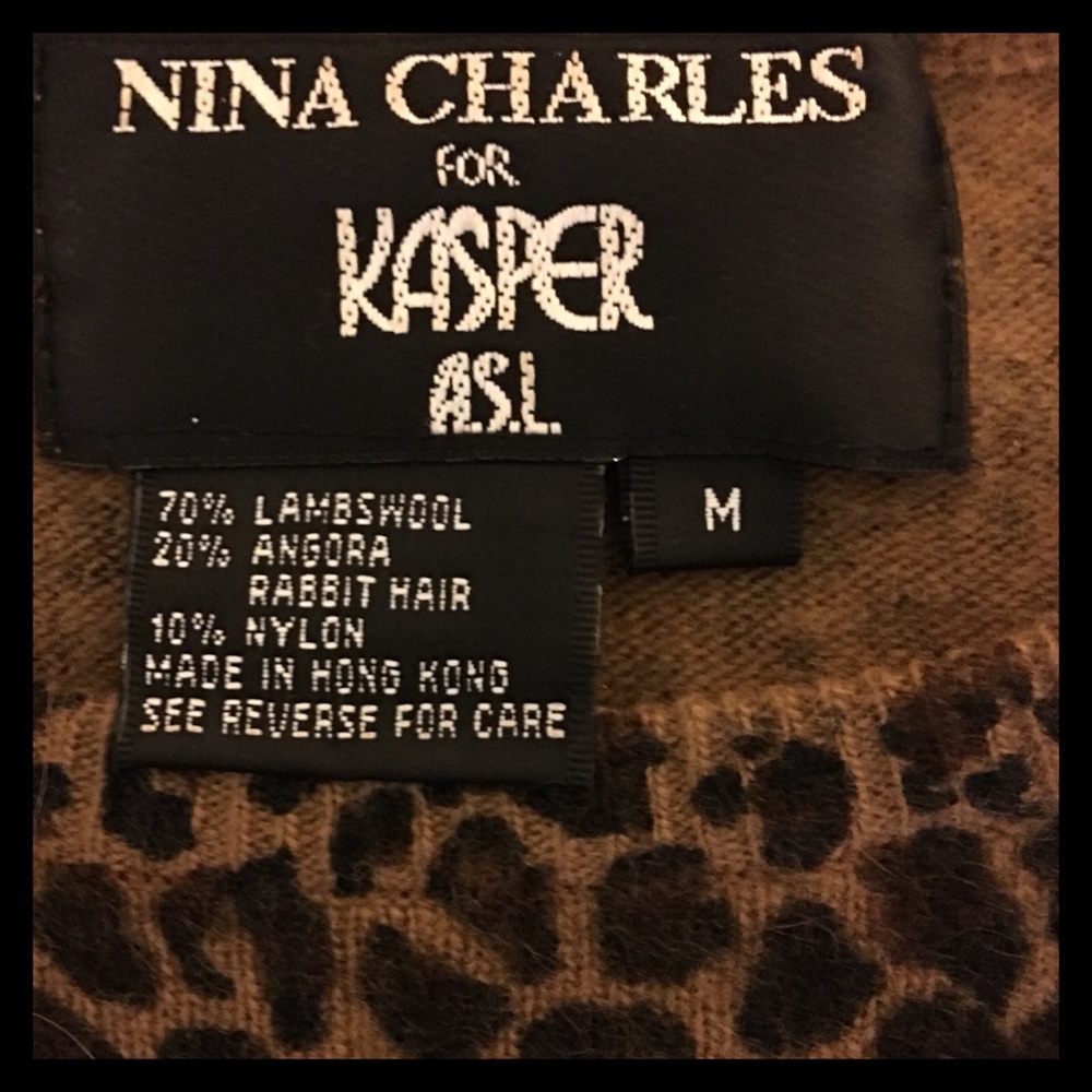 Nina Charles for KASPER Lambswool/Angora Blend Sweater - Picture 3 of 8