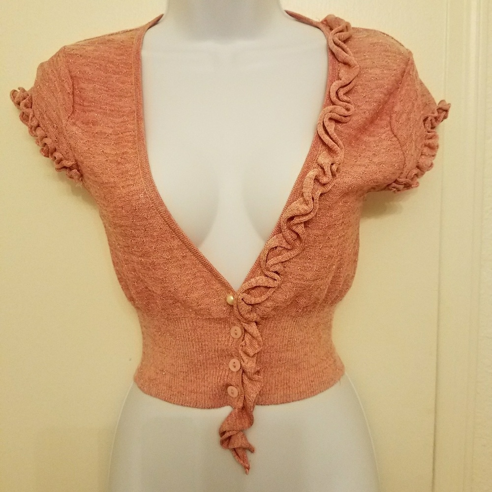 Bebe Ruffled Cover Up