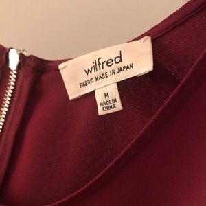 New Maroon Aritzia Wilfred Sleeveless Silk Blouse