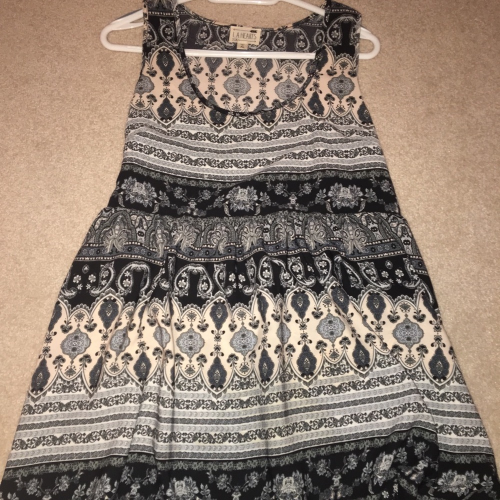 Babydoll dress with lace trim