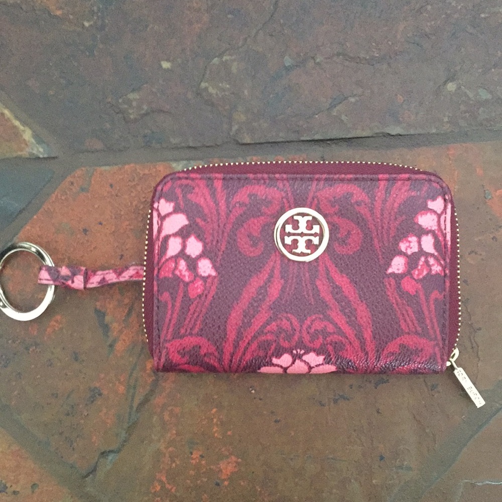 Tory Burch card case with key ring