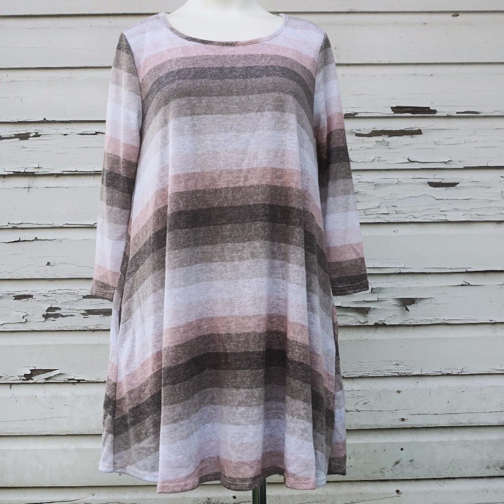 Christian Caliendo Tunic Blouse with Pockets sz S