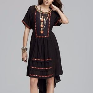 FREE PEOPLE Folk Embroidery Midi Dress